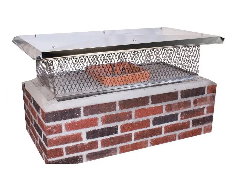 Stainless steel custom top mount chimney cap with basic lid