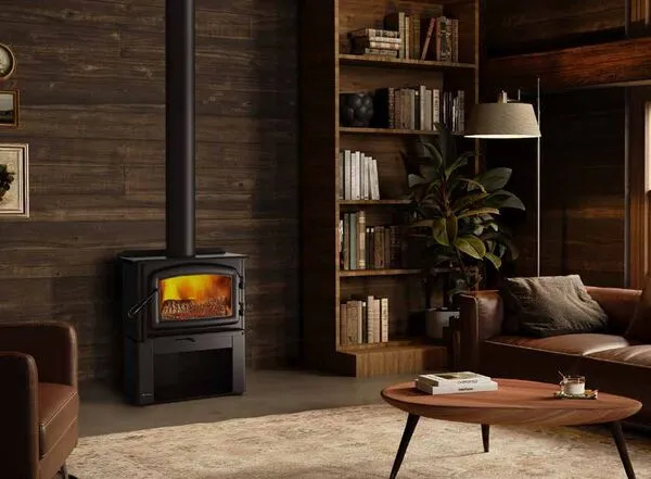 Regency Cascades F1500 small hybrid freestanding wood stove